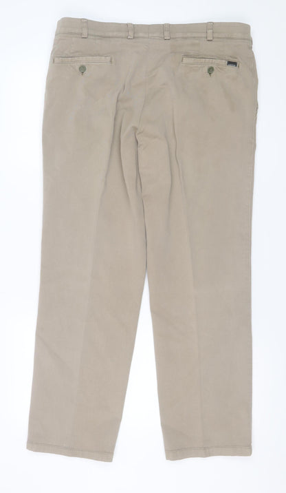 Mens UK Size 36 S Robbie Regular Fit Chino Beige Trousers