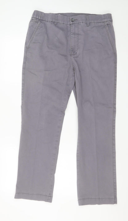 Mens UK Size 34 Dunnes Stores Regular Fit Chino Grey Trousers