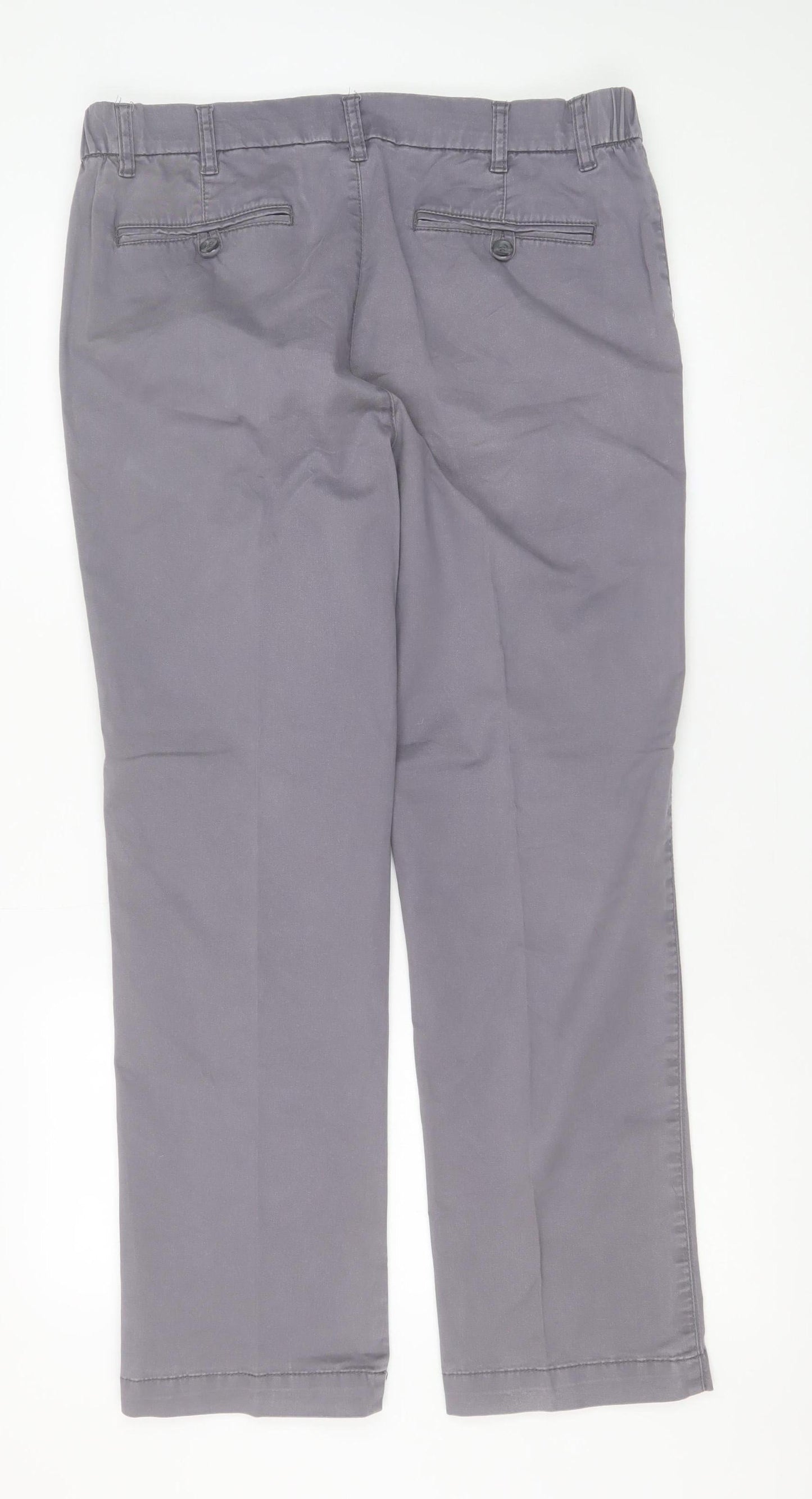 Mens UK Size 34 Dunnes Stores Regular Fit Chino Grey Trousers