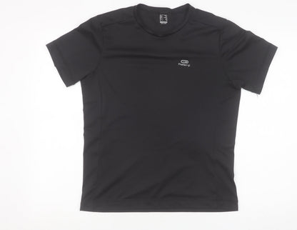 Mens UK Size S Kalenji Black Running & JoggingGym & Training T-Shirt