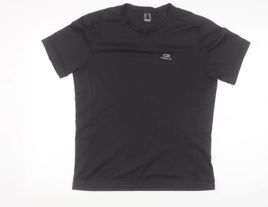 Mens UK Size S Kalenji Black Running & JoggingGym & Training T-Shirt