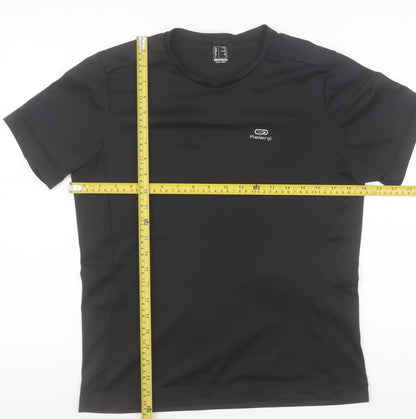 Mens UK Size S Kalenji Black Running & JoggingGym & Training T-Shirt