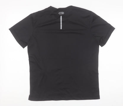 Mens UK Size S Kalenji Black Running & JoggingGym & Training T-Shirt