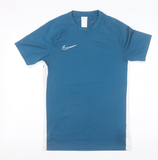 Mens UK Size S Nike Blue Running & JoggingGym & TrainingFootball T-Shirt