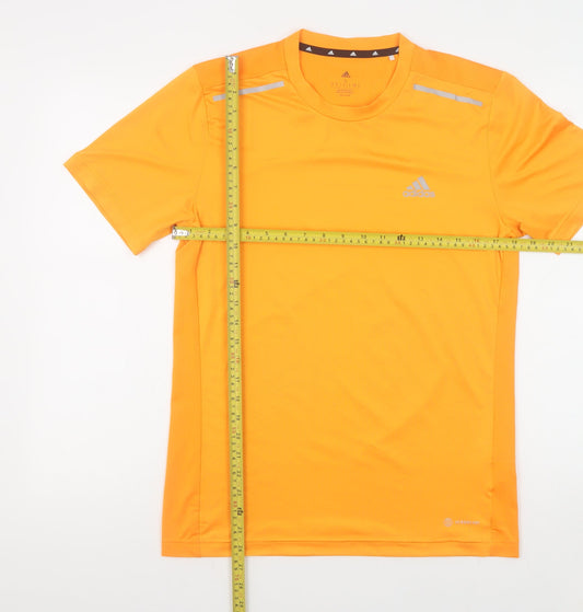Mens UK Size S adidas Orange Running & JoggingGym & TrainingCrossFitCycling T-Sh