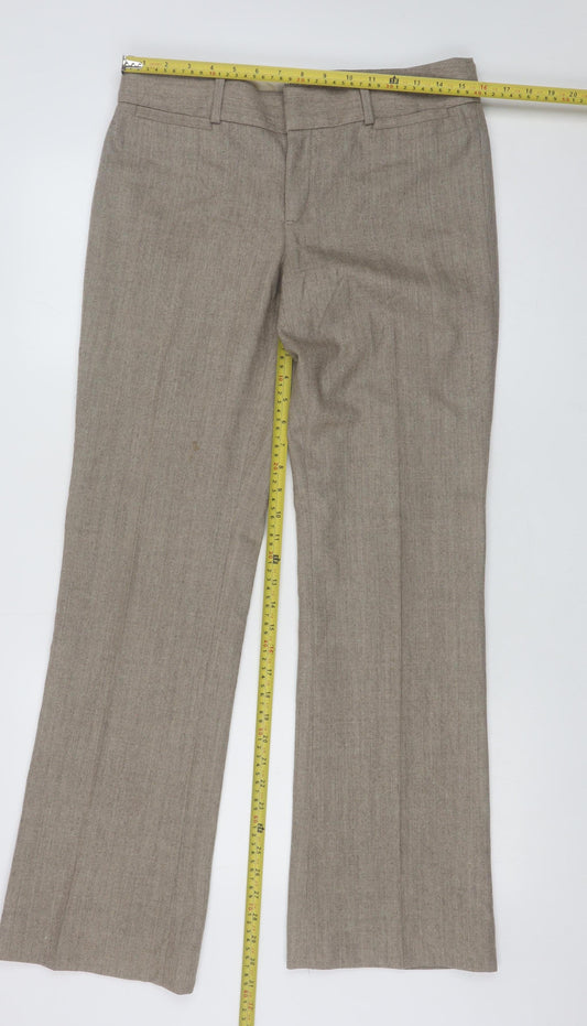Womens UK Size 10 Banana Republic Regular Fit Dress Pants Beige Trousers