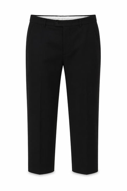 Mens UK Size 36S PRINCETON Regular Fit Dress Pants Black Trousers