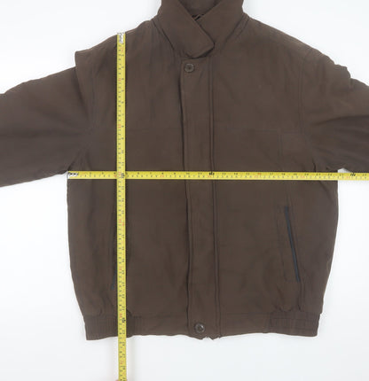 Mens UK Size XL Dunnes Brown Bomber Jacket