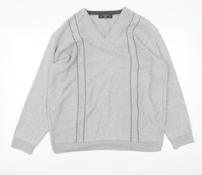 Mens UK Size M Dunnes Grey Pullover Jumper