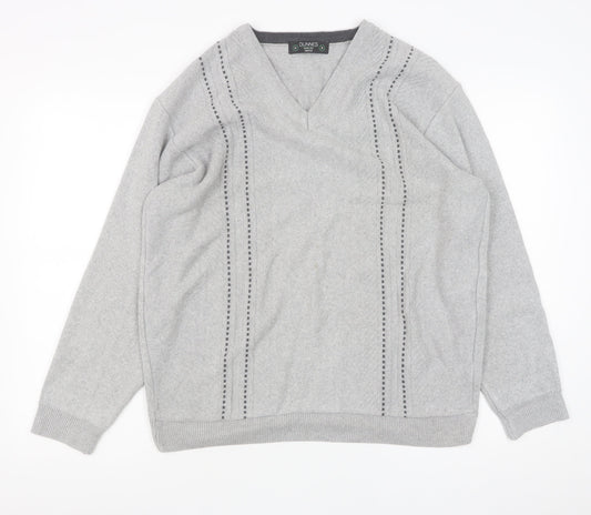 Mens UK Size M Dunnes Grey Pullover Jumper