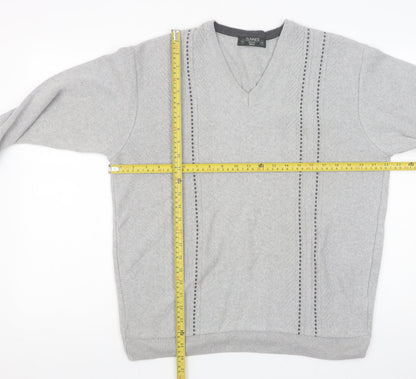 Mens UK Size M Dunnes Grey Pullover Jumper