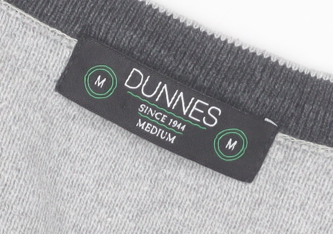 Mens UK Size M Dunnes Grey Pullover Jumper