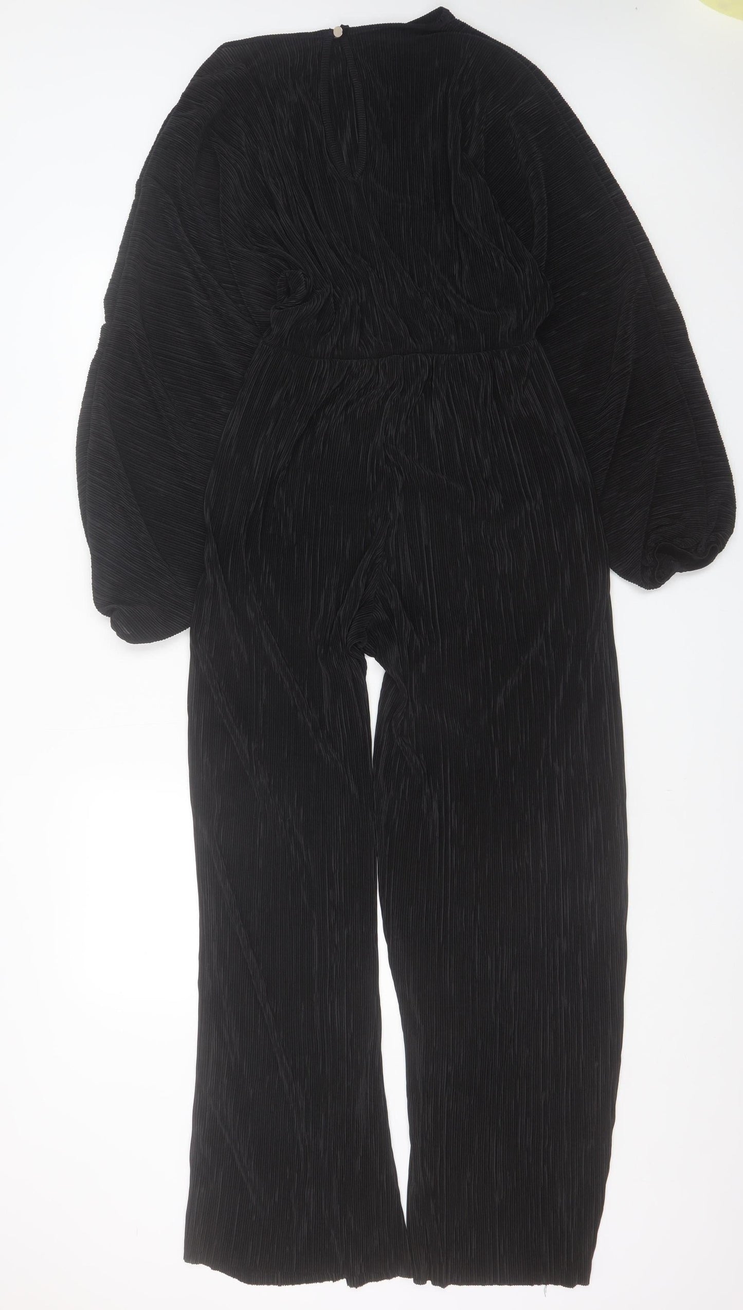 Womens UK Size 12 Boohoo One-Piece Black Jumpsuit