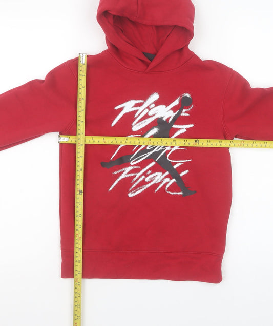 Boys UK Size 8-10 Years Jordan Red Pullover Hoodie