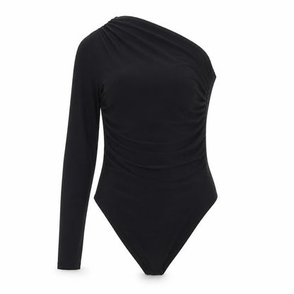 Womens UK Size 8 River Island One-Piece Black Bodysuit