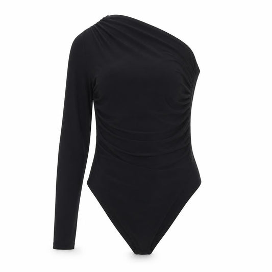 Womens UK Size 8 River Island One-Piece Black Bodysuit