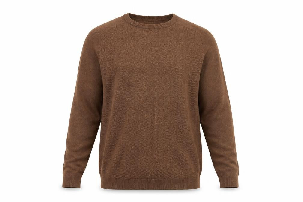 Mens UK Size L NEXT Brown Pullover Jumper