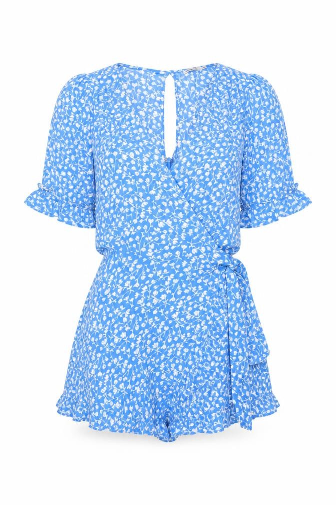 Womens UK Size XS Ghanda Co One-Piece Blue Playsuit
