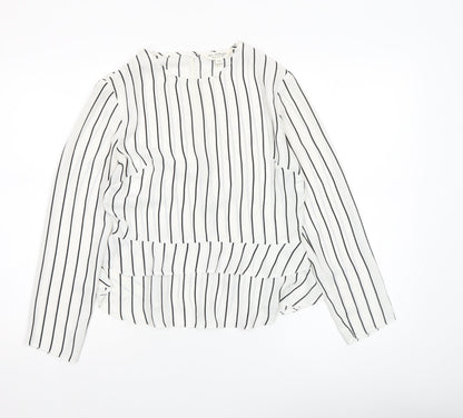 Womens UK Size 8 Miss Selfridge White Tunic Blouse
