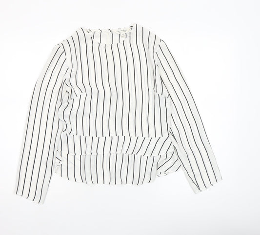 Womens UK Size 8 Miss Selfridge White Tunic Blouse