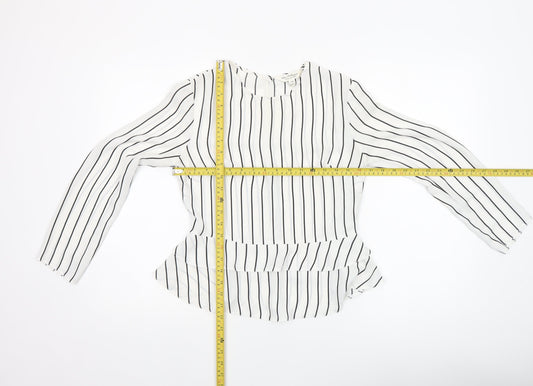 Womens UK Size 8 Miss Selfridge White Tunic Blouse