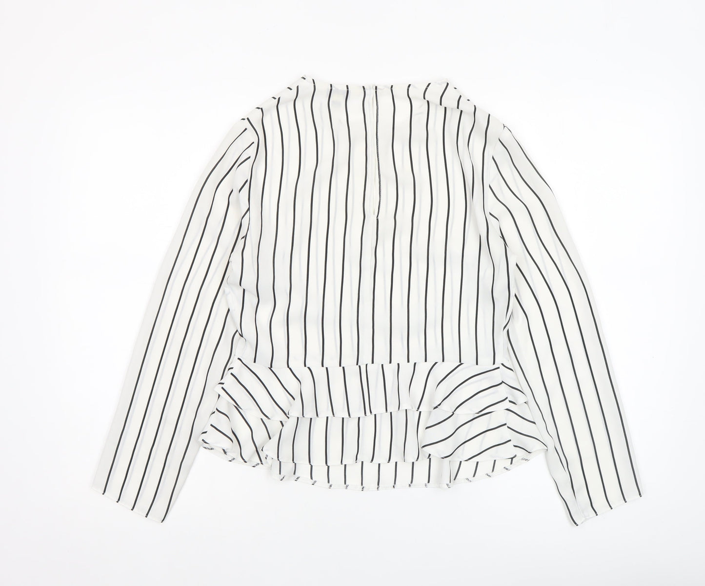 Womens UK Size 8 Miss Selfridge White Tunic Blouse