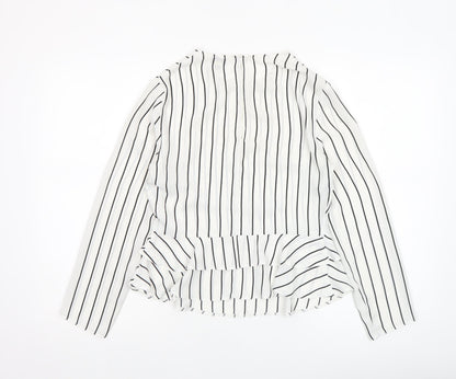 Womens UK Size 8 Miss Selfridge White Tunic Blouse