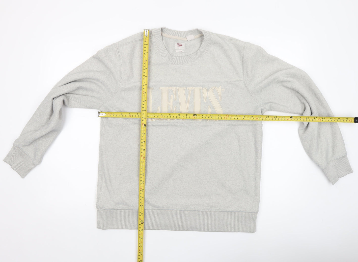 Mens UK Size S Levi's Grey Pullover Sweatshirt