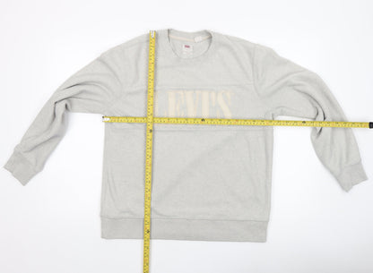 Mens UK Size S Levi's Grey Pullover Sweatshirt