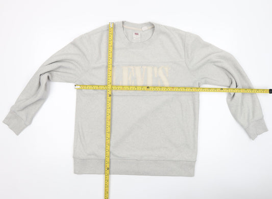 Mens UK Size S Levi's Grey Pullover Sweatshirt