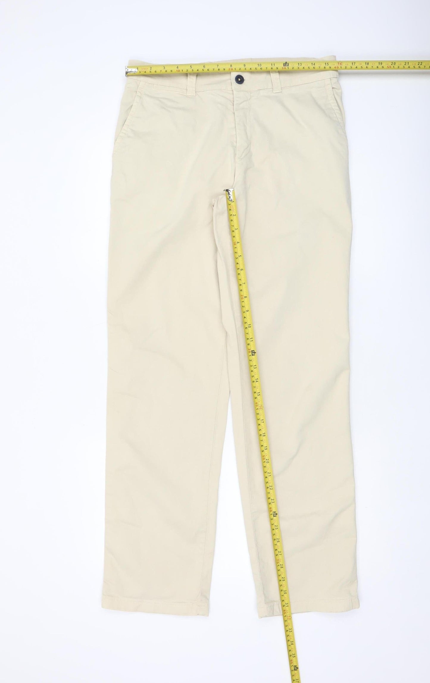 Mens UK Size L Lafaille Regular Fit Chino Beige Trousers