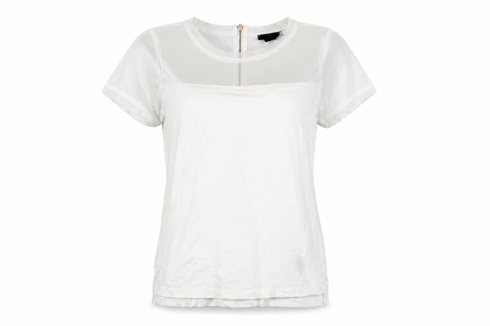 Womens UK Size XS H&M White Basic T-Shirt