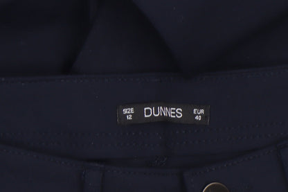 Womens UK Size 12 Dunnes Slim Fit CasualBusinessWorkwear Black Trousers
