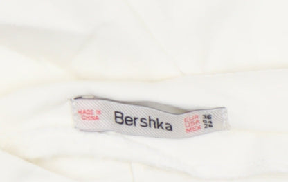 Womens UK Size 8 Bershka Regular Fit Chino Shorts
