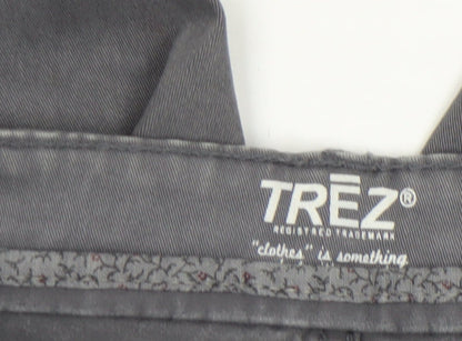 Mens UK Size 30 TREZ Denim Regular Fit Straight Grey Jeans