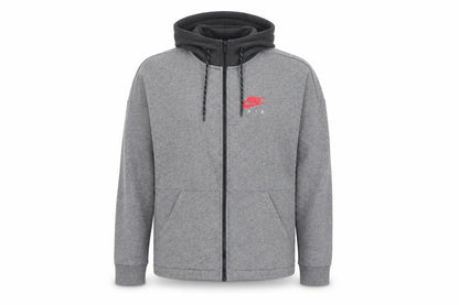 Mens UK Size M Nike Grey Full Zip Hoodie