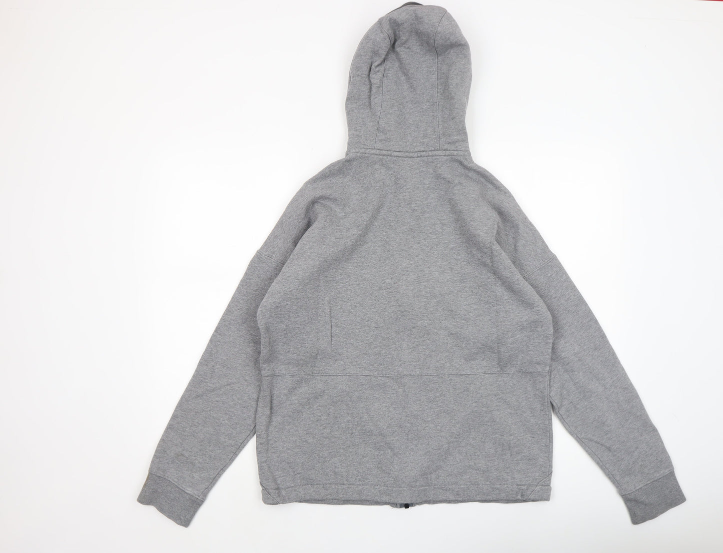 Mens UK Size M Nike Grey Full Zip Hoodie