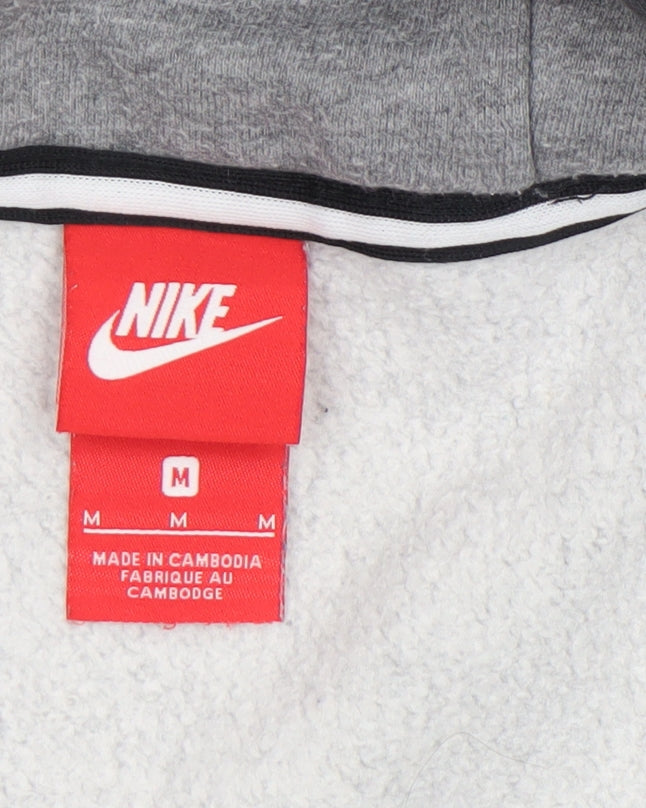 Mens UK Size M Nike Grey Full Zip Hoodie