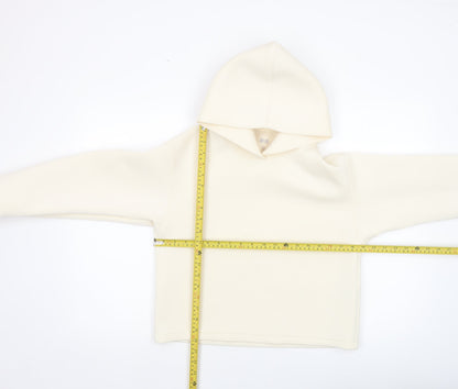 Womens UK Size S Uniqlo Ivory Pullover Hoodie