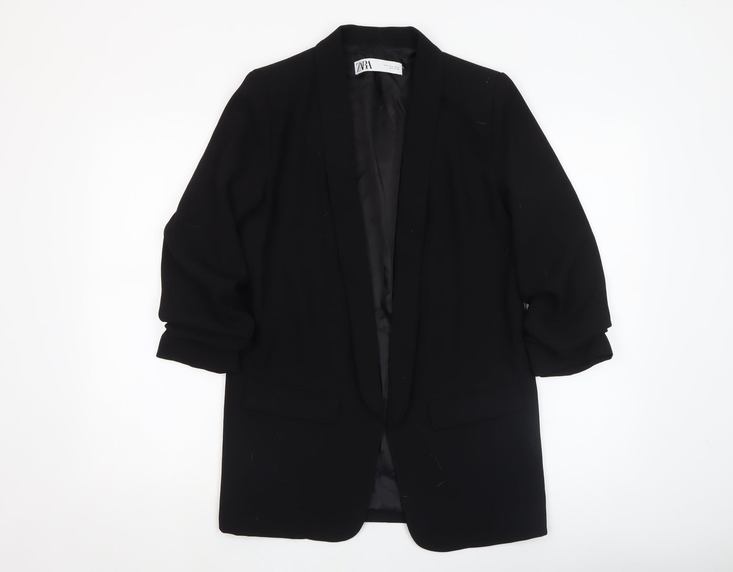 Womens UK Size S Zara Regular Black Blazer