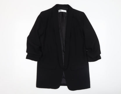 Womens UK Size S Zara Regular Black Blazer