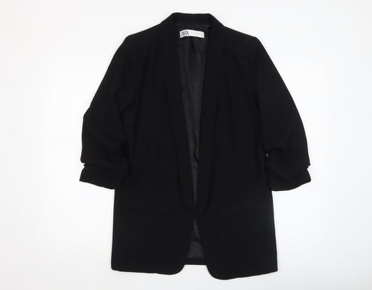 Womens UK Size S Zara Regular Black Blazer