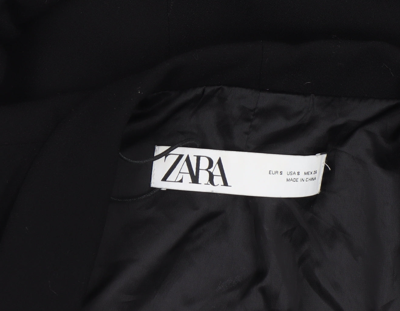 Womens UK Size S Zara Regular Black Blazer