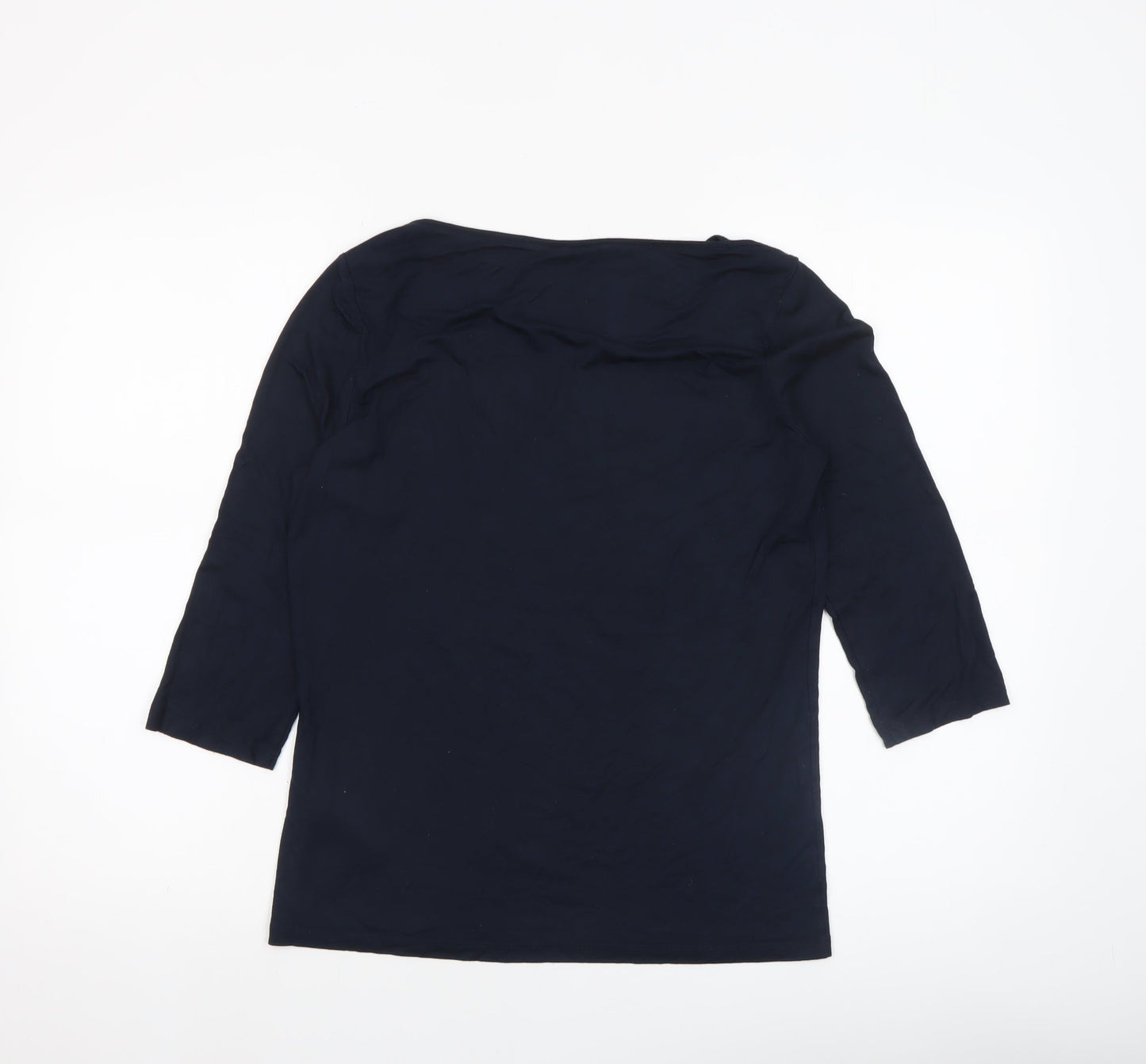 Womens UK Size L Tommy Hilfiger Blue Basic T-Shirt