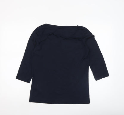 Womens UK Size L Tommy Hilfiger Blue Basic T-Shirt