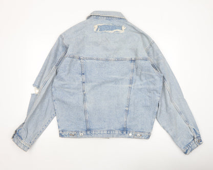 Womens UK Size 12 Zara Blue Basic Jacket