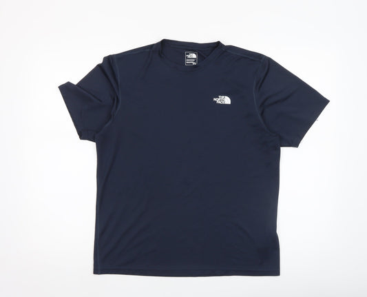 Mens UK Size M The North Face Blue Running & JoggingGym & TrainingHiking T-Shirt