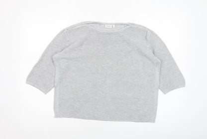 Womens UK Size L Fransa Grey Pullover Jumper