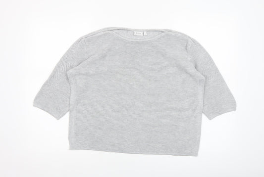 Womens UK Size L Fransa Grey Pullover Jumper