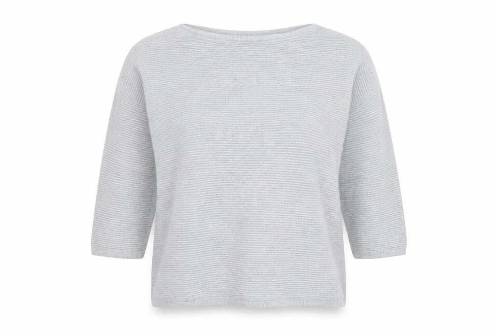 Womens UK Size L Fransa Grey Pullover Jumper